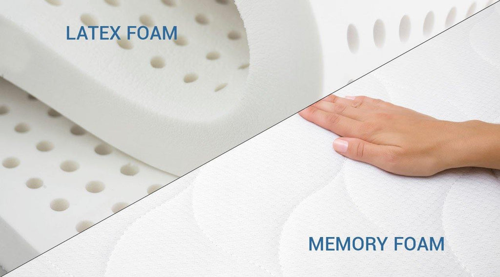 Difference between Memory foam mattress and Latex memory foam mattress - Shinysleep