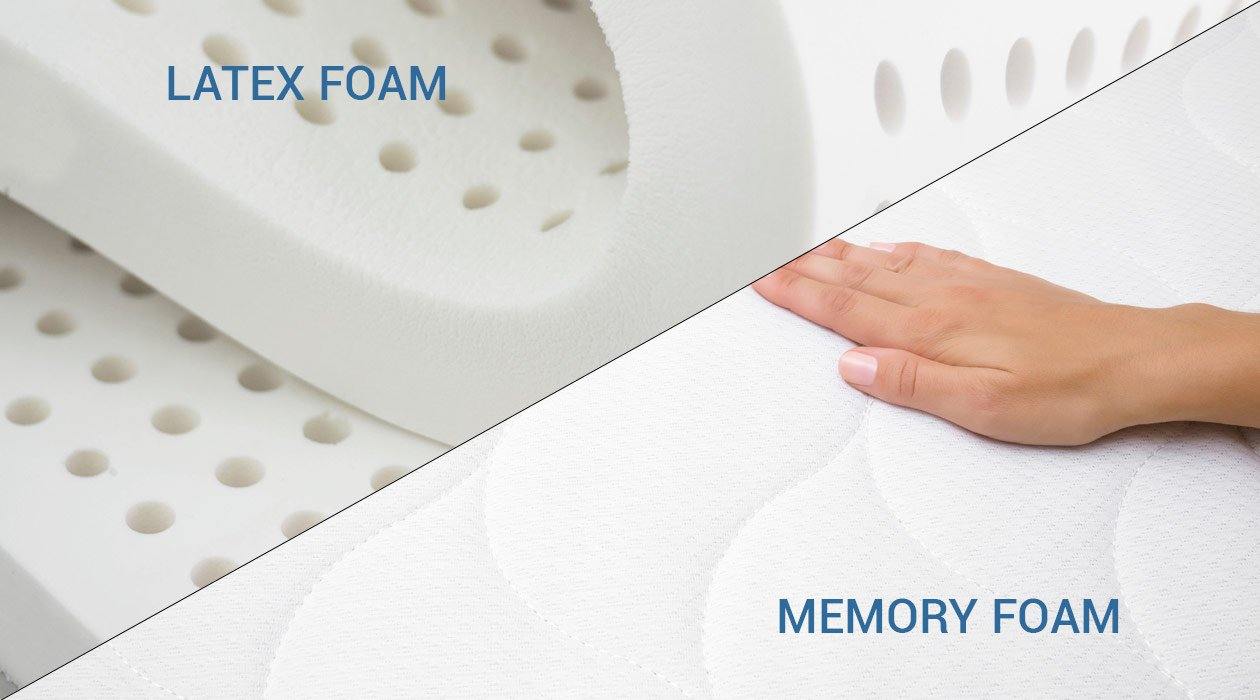 Difference between Memory foam mattress and Latex memory foam mattress